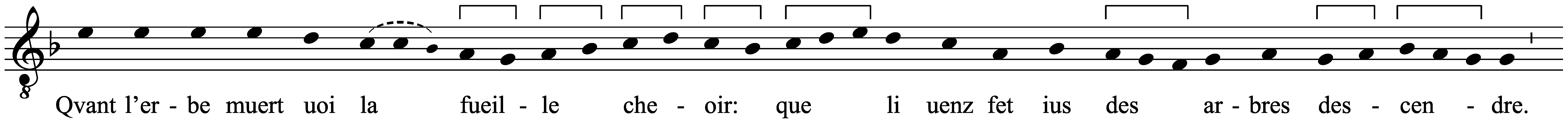 Work musical notation